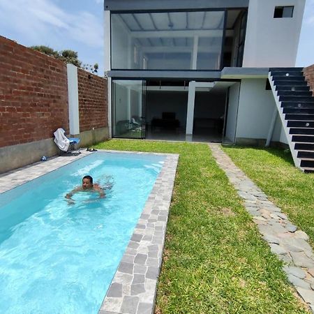 Casa De Playa Con Piscina Villa Ancon Bagian luar foto