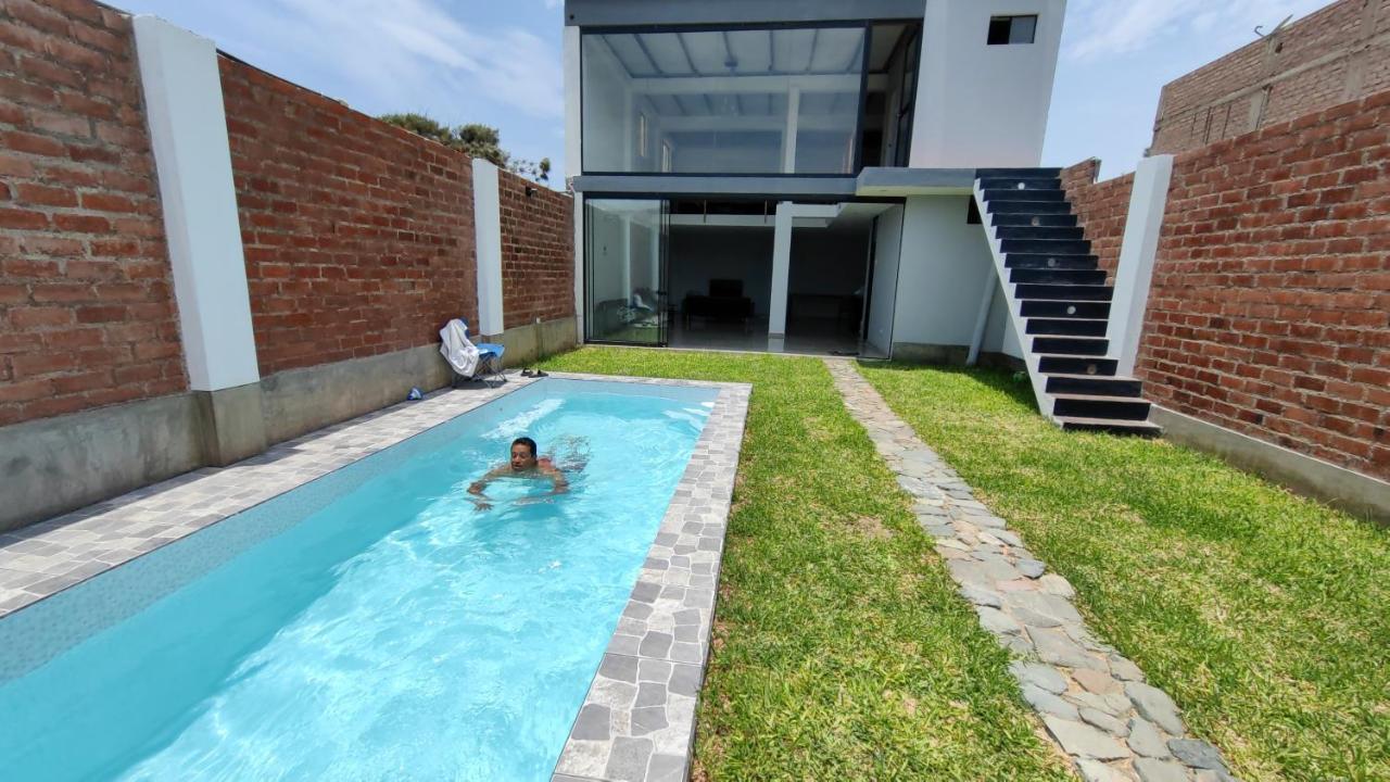 Casa De Playa Con Piscina Villa Ancon Bagian luar foto