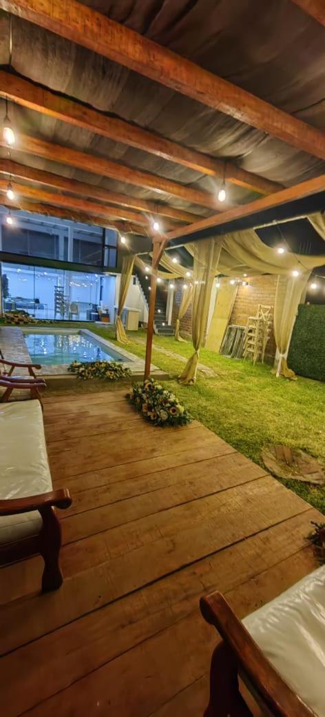 Casa De Playa Con Piscina Villa Ancon Bagian luar foto