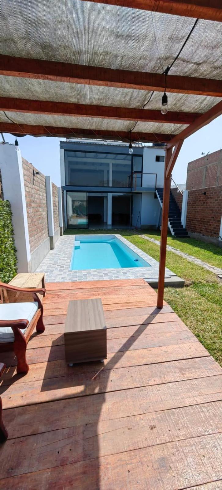 Casa De Playa Con Piscina Villa Ancon Bagian luar foto
