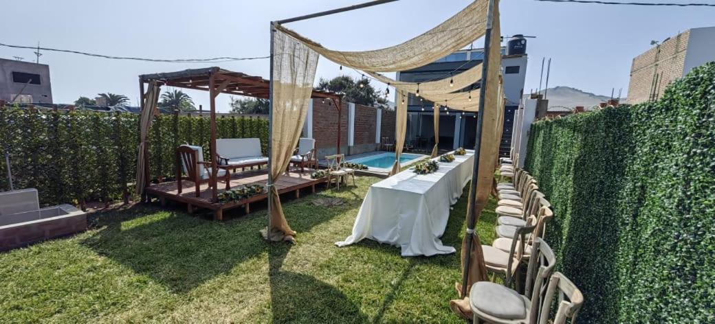 Casa De Playa Con Piscina Villa Ancon Bagian luar foto